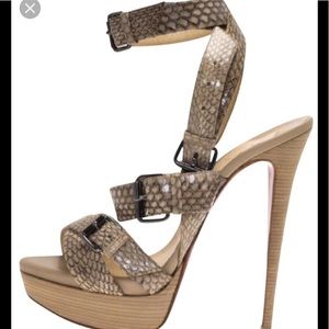 Slightly worn Christian Louboutin sandals
